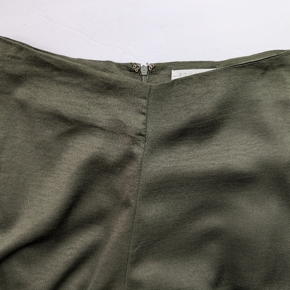 XTRIBE Olive Green Wide Leg Dress Pants Size Small | Minimalist Chic - Picture 10 of 10